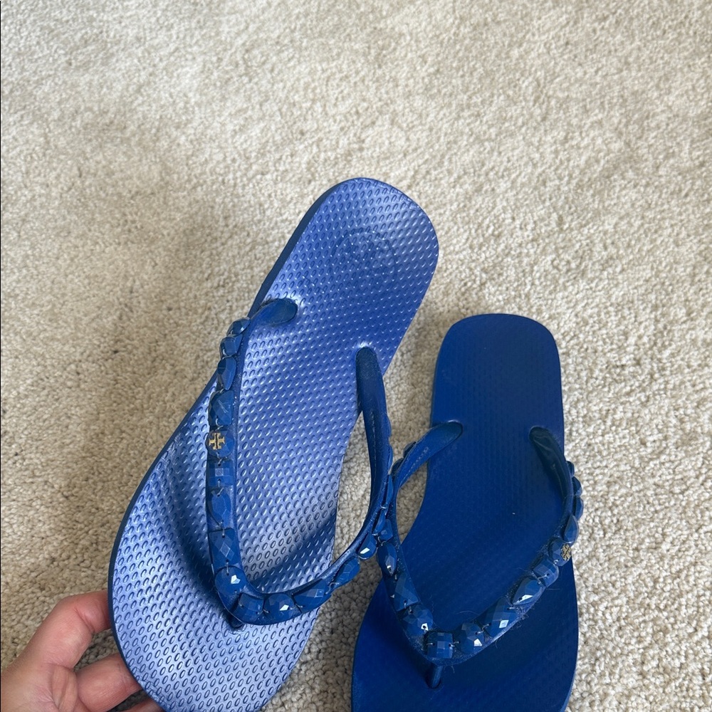 Tory Burch Blue Sandals - Picture 5 of 6